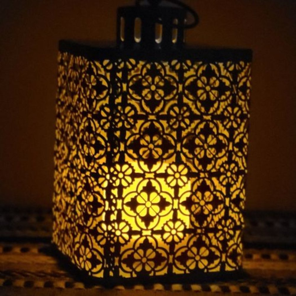 Flameless Candle Lantern (Red) - Picture 3 of 3